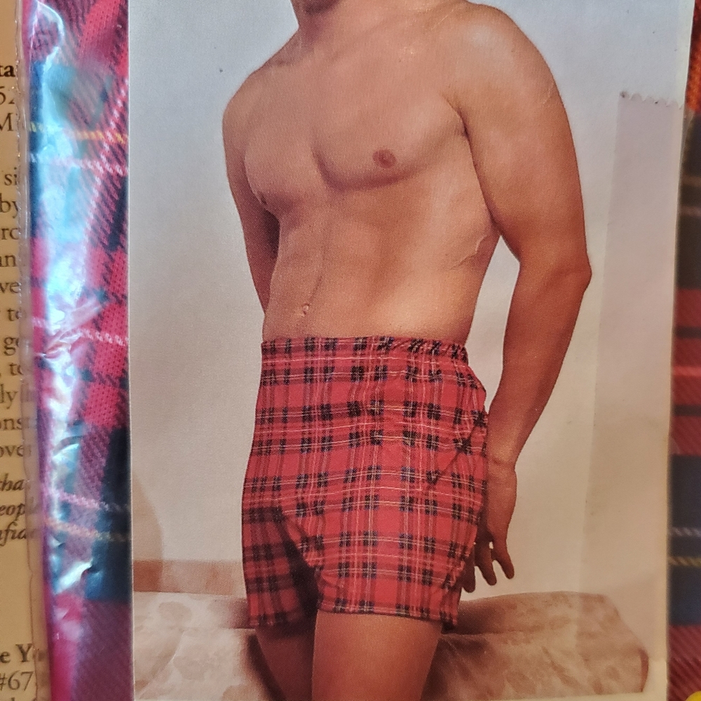 Red Private Plaid boxer.  Nylon New, unopened bag, Undercover Wear XL